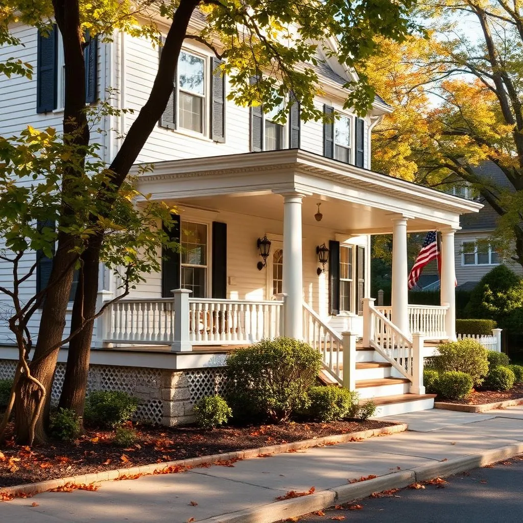 A classic colonial home on a leafy Bergen County street